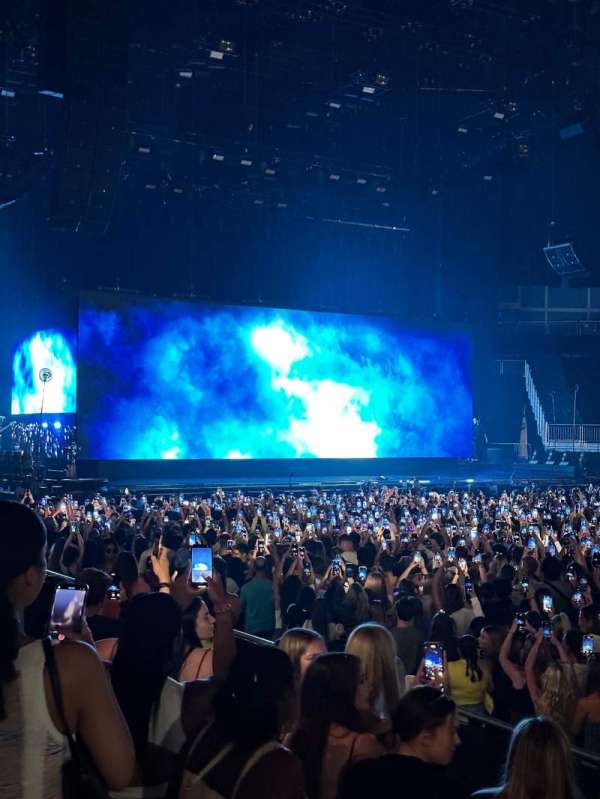 The O2, London, section: 102, row: F, seat: 70