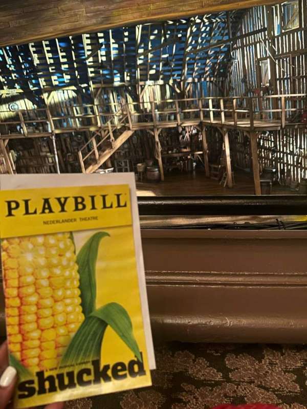 Nederlander Theatre, section: Mezzanine C, row: A, seat: 105