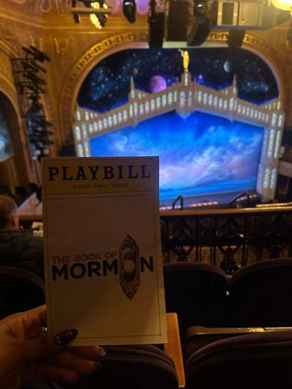 Eugene O'Neill Theatre, section: Mezzanine L, row: G, seat: 121