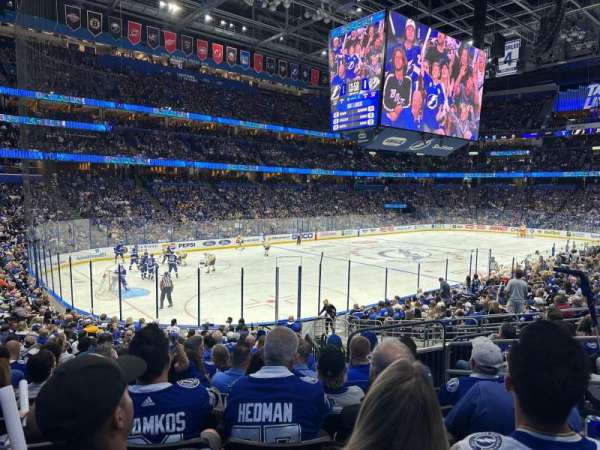 Benchmark International Arena, section: 104, row: V, seat: 21
