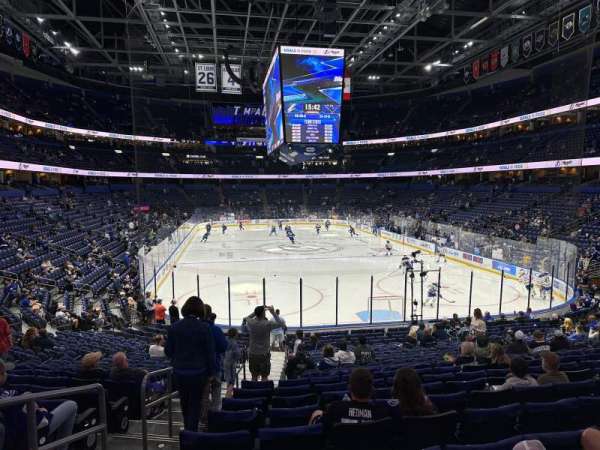 Benchmark International Arena, section: 109, row: X, seat: 16