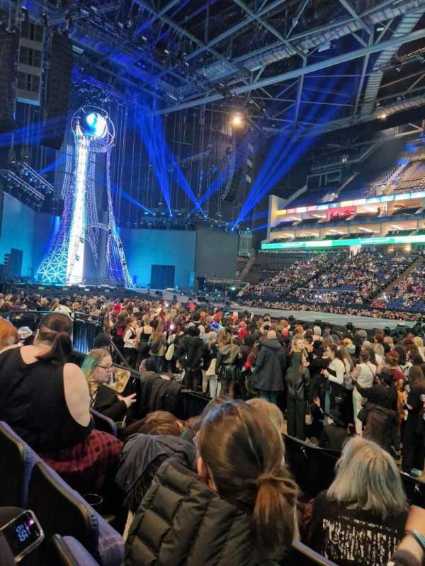 The O2, London, section: 102, row: E, seat: 81