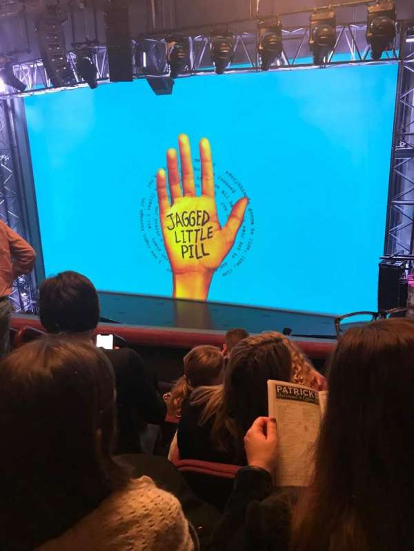 Broadhurst Theatre, section: Mezzanine R, row: E, seat: 8