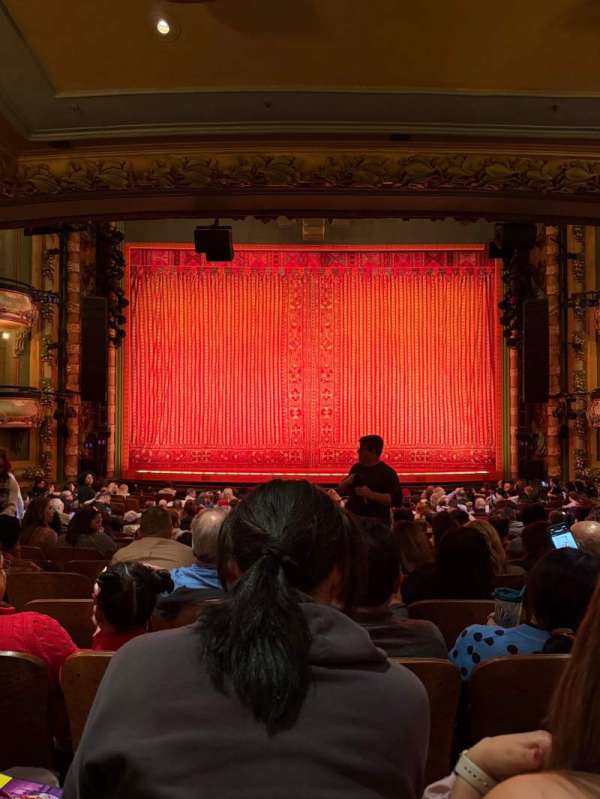 New Amsterdam Theatre, section: Orchestra C, row: U, seat: 109