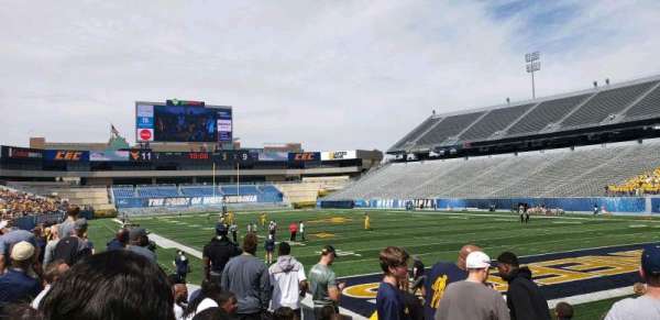 Mountaineer Field, section: 121, row: 8, seat: 5