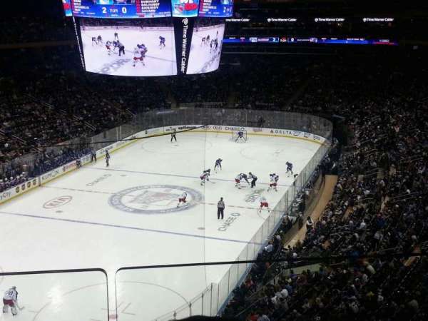 Madison Square Garden, section: 419, row: 2, seat: 3