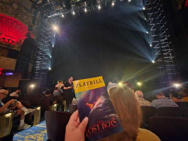 Palace Theatre, Broadway, section: Orchestra R, row: F, seat: 106