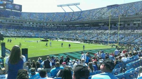 Bank of America Stadium, section: 104, row: 12, seat: 1