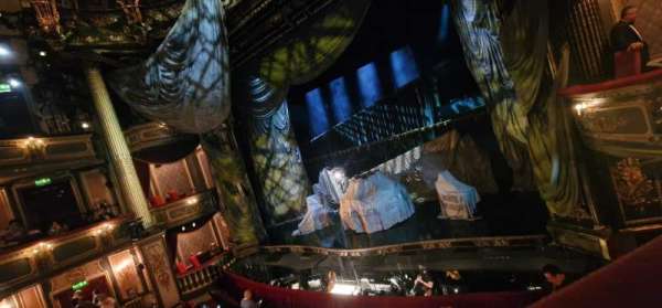 His Majesty's Theatre, London, section: Royal Circle, row: A, seat: 8