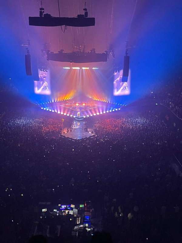 The O2, London, section: 412, row: D, seat: 725