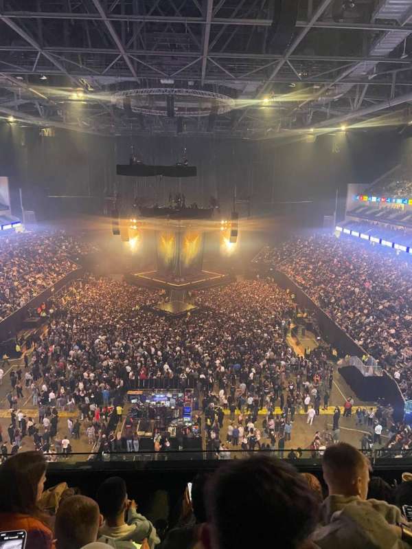 The O2, London, section: 412, row: D, seat: 725