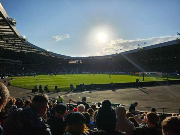 Hampden Park, section: G6, row: M, seat: 142