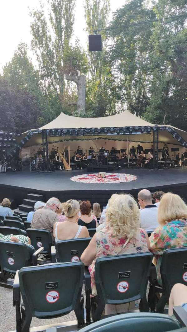 Regent's Park Open Air Theatre, section: Lower, row: H, seat: 24