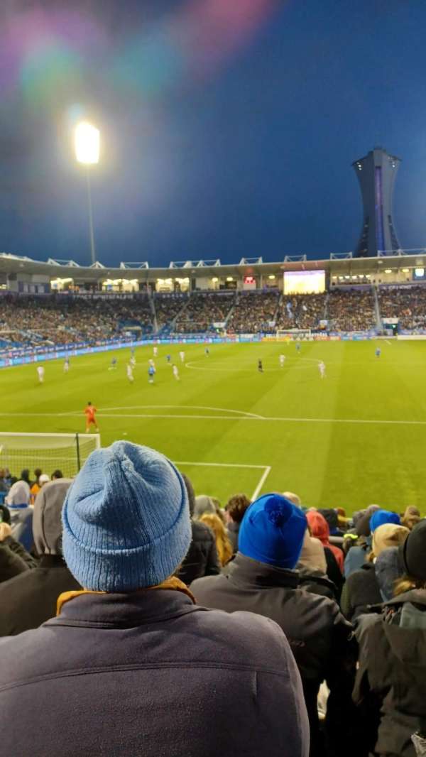 Stade Saputo, section: 113, row: Q, seat: 12