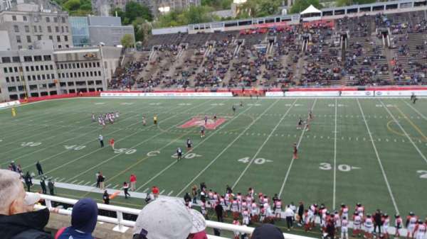 Percival Molson Memorial Stadium, section: S2, row: 3, seat: 7