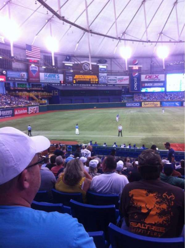Tropicana Field, section: 127, row: CC, seat: 9