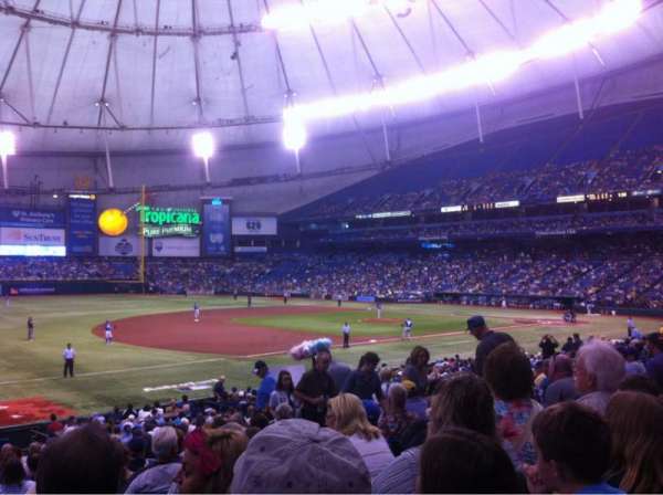 Tropicana Field, section: 127, row: CC, seat: 9
