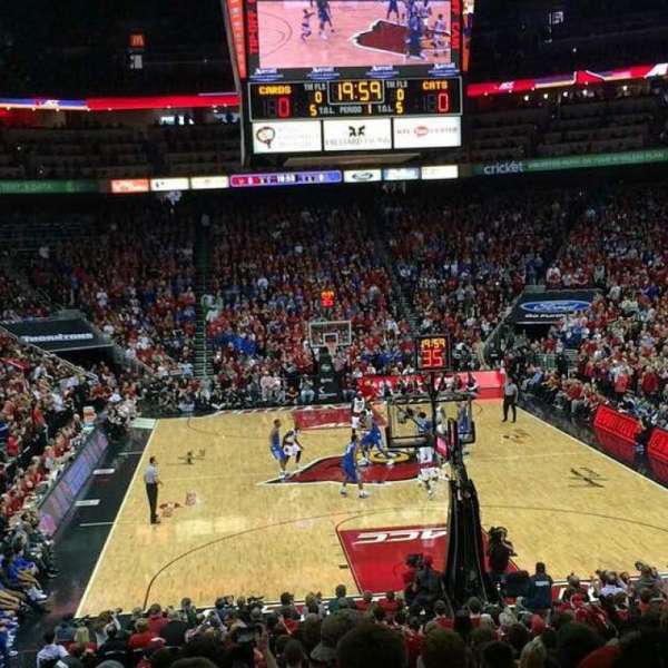 KFC Yum! Center, section: 101, row: S, seat: 19