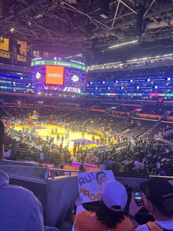Crypto.com Arena, section: PR1, row: 8, seat: 2