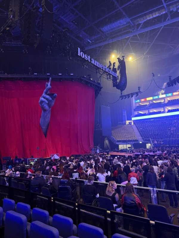 The O2, London, section: 101, row: F, seat: 38