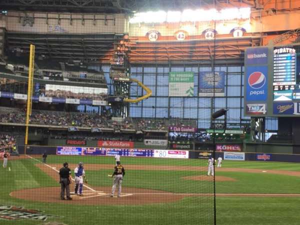 American Family Field, section: 116, row: 10, seat: 11