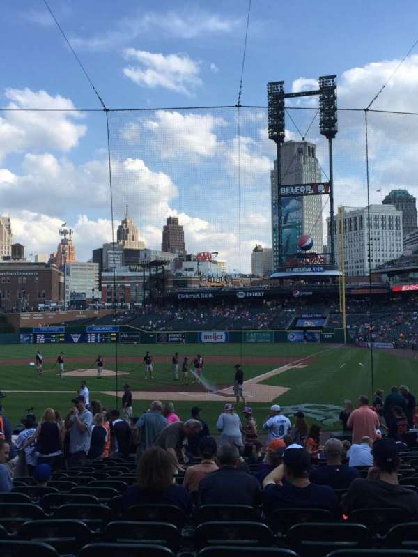 Comerica Park, section: 130, row: 20, seat: 7
