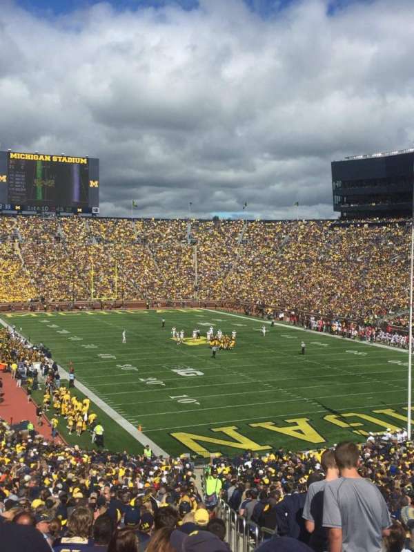 Michigan Stadium, section: 15, row: 59, seat: 15