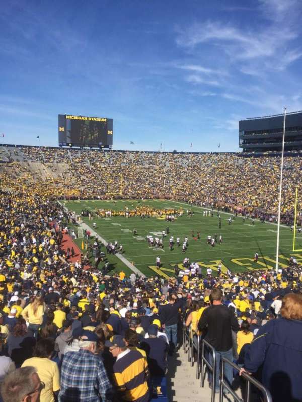 Michigan Stadium, section: 15, row: 59, seat: 15