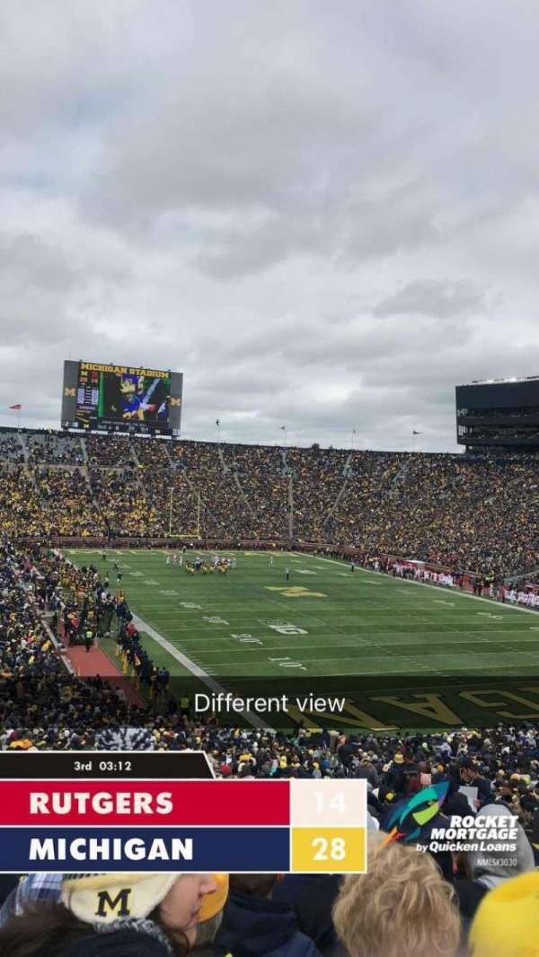 Michigan Stadium, section: 15, row: 59, seat: 15
