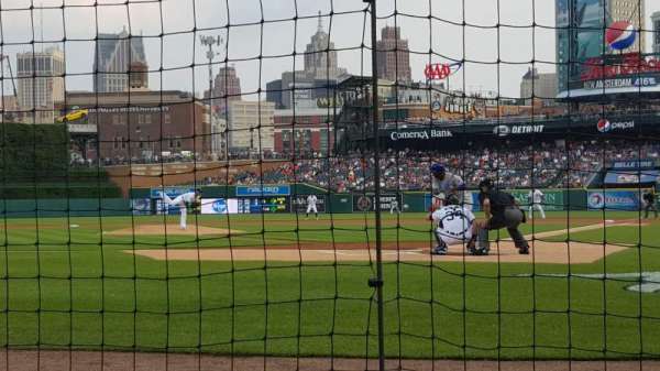 Comerica Park, section: 129, row: 2, seat: 9
