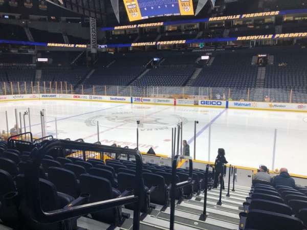 Bridgestone Arena, section: 117, row: A, seat: 20