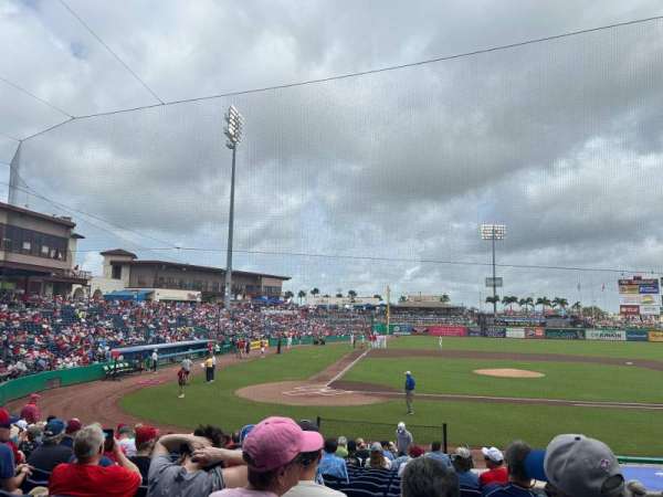 BayCare Ballpark, section: 108, row: 15, seat: 3