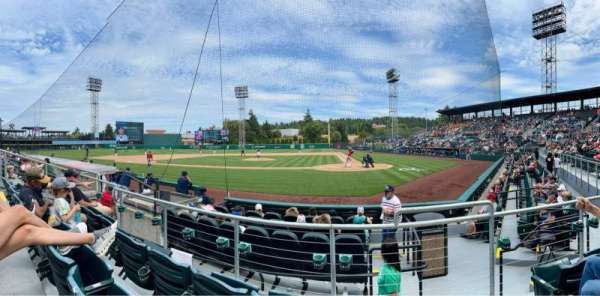 Cheney Stadium, section: 109, row: 7, seat: 10