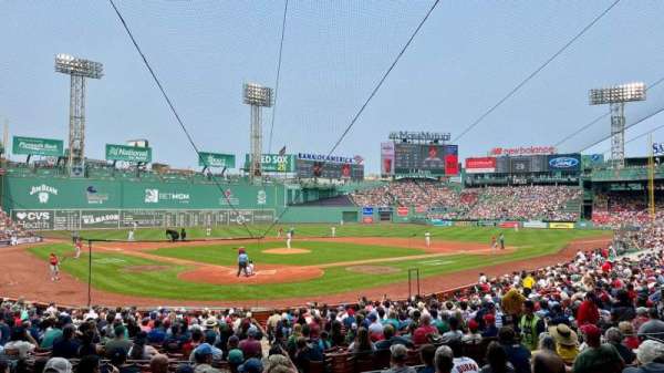 Fenway Park, section: Loge Box 129, row: JJ, seat: 3