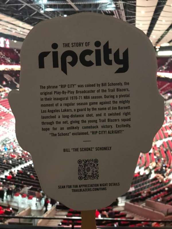 Moda Center, section: 325WC