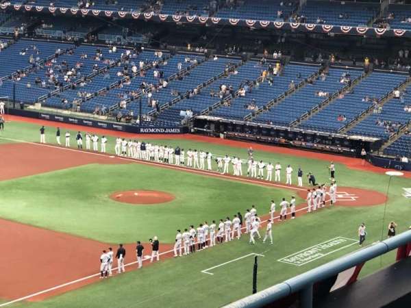 Tropicana Field, section: 319, row: C, seat: 1