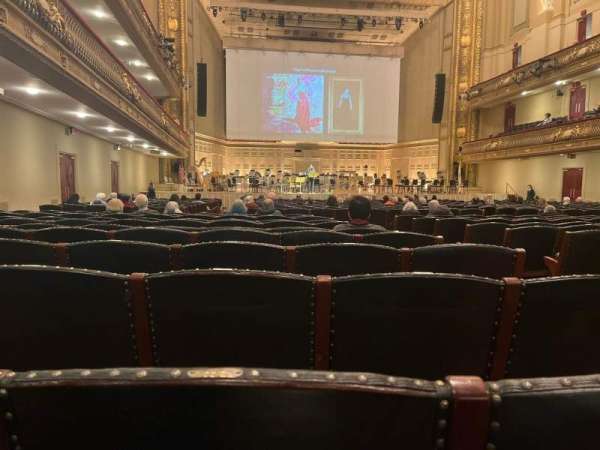 Symphony Hall, Boston, section: Orchestra, row: HH, seat: 26
