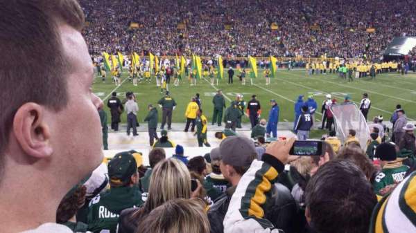 Lambeau Field, section: 122, row: 8, seat: 17