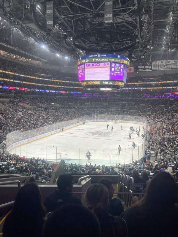 Crypto.com Arena, section: 206, row: 10, seat: 22