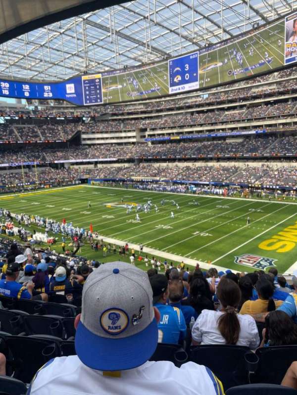 SoFi Stadium, section: 225, row: 13, seat: 10