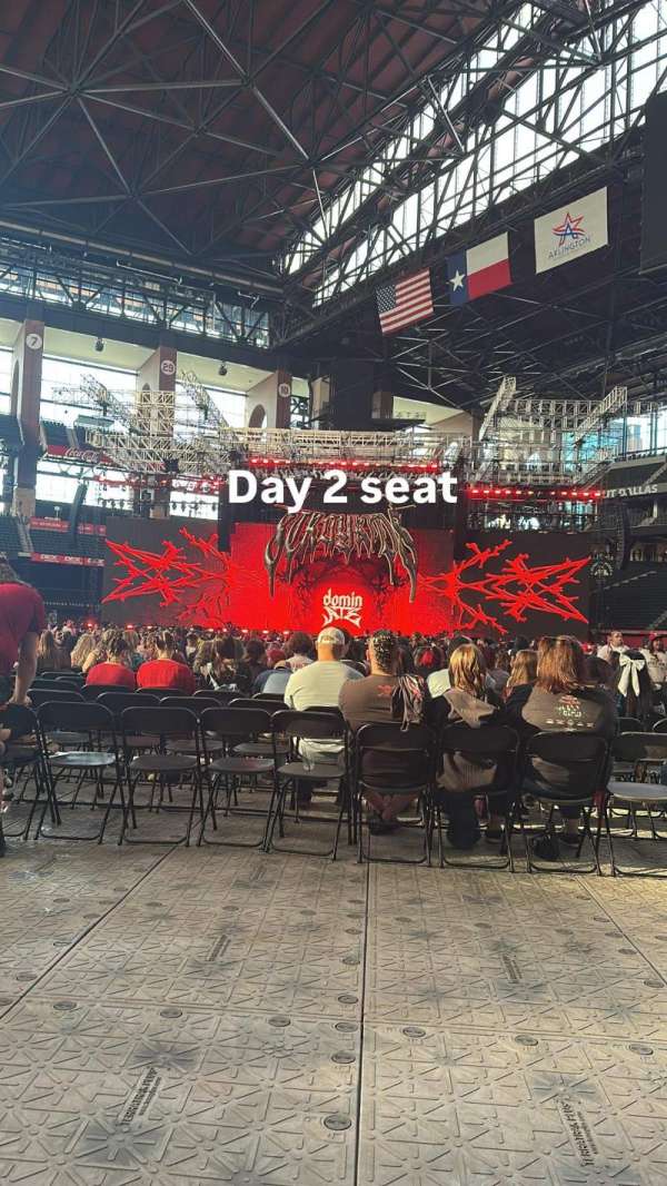 Globe Life Field, section: Floor P, row: 2, seat: 6