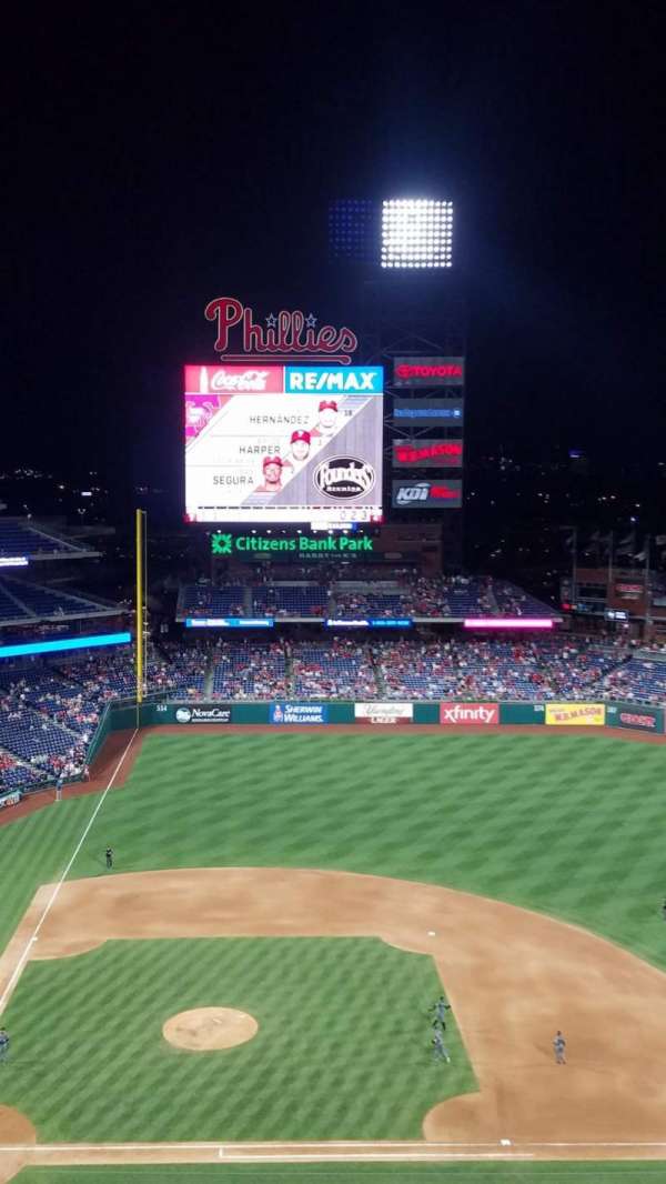 Citizens Bank Park, section: 416, row: 7, seat: 5