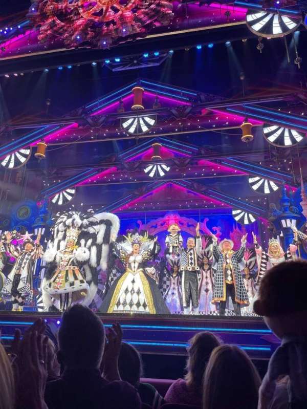 The London Palladium, section: Stalls, row: D, seat: 13