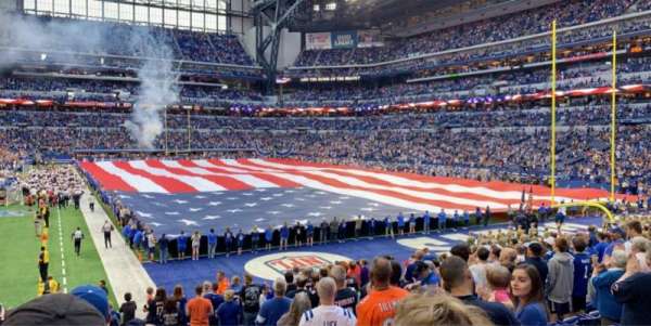 Lucas Oil Stadium, section: 103, row: 18, seat: 1