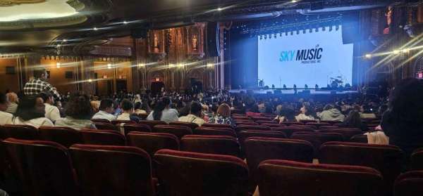 United Palace, section: Orchestra right, row: R, seat: 120