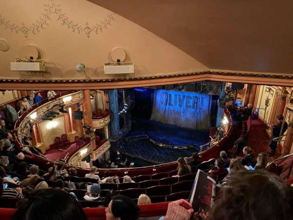 Gielgud Theatre, section: Upper Circle, row: H, seat: 3