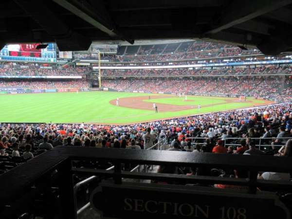 Daikin Park, section: 108, row: 40, seat: 1