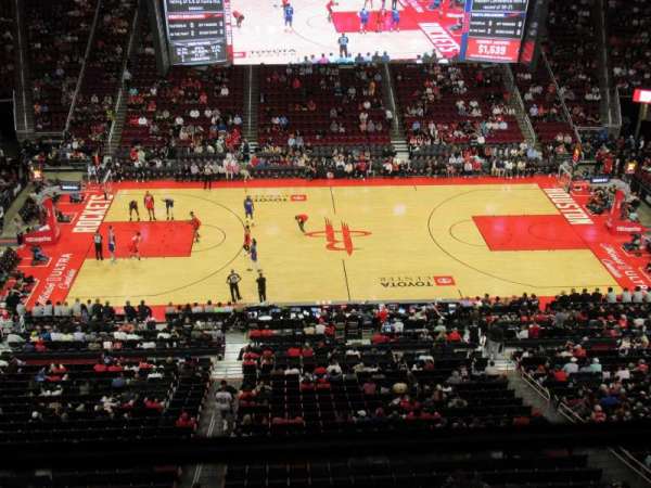 Toyota Center, section: 427, row: 1, seat: 6