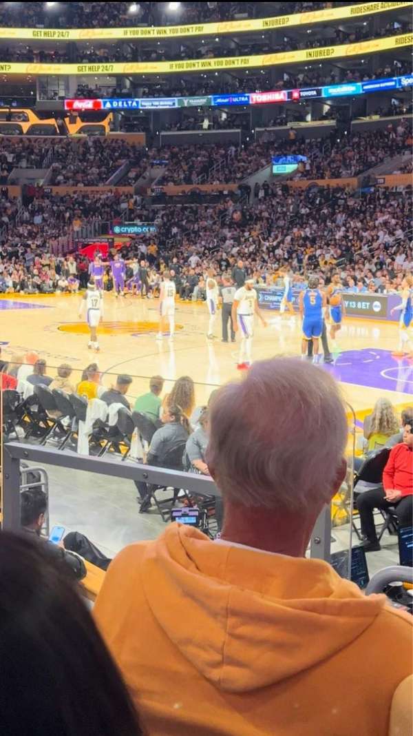Crypto.com Arena, section: 108, row: 5, seat: 15
