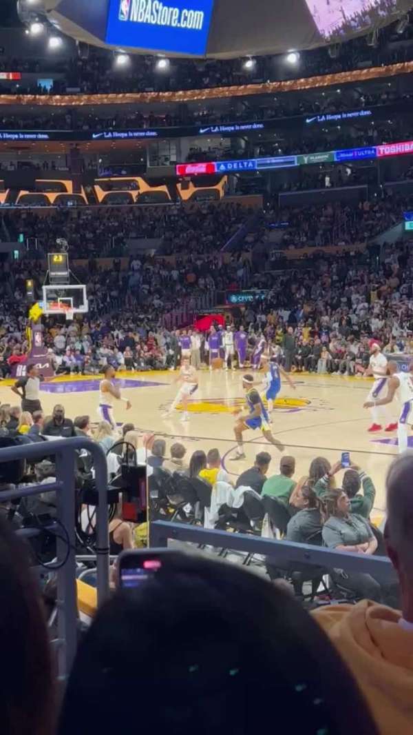 Crypto.com Arena, section: 108, row: 5, seat: 15